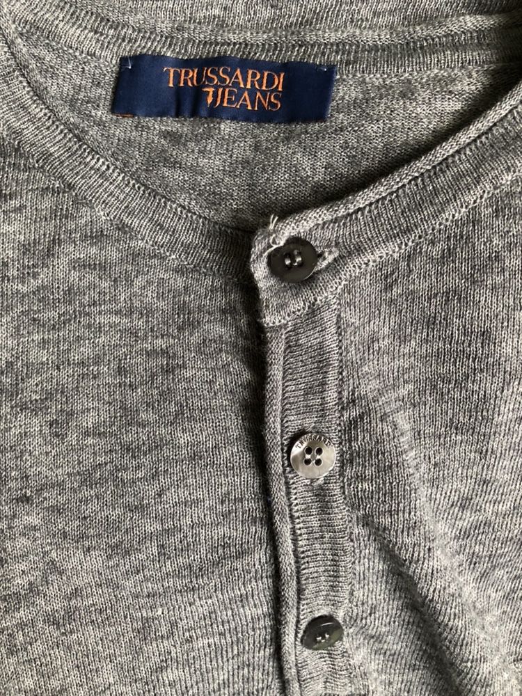 Szary sweterek Trussardi Jeans XL