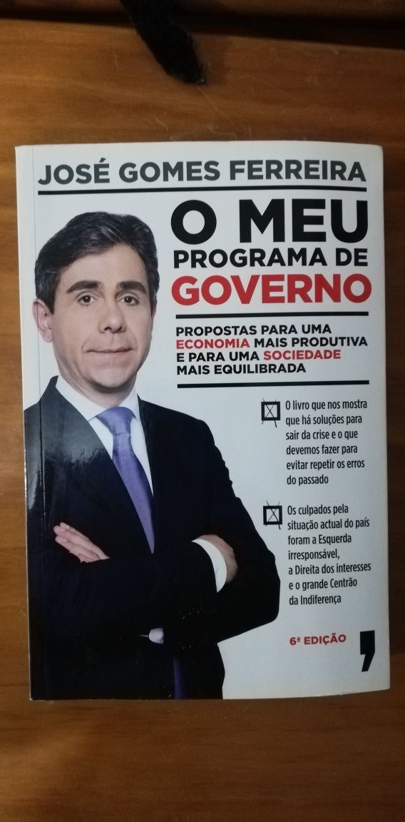 Livro - O meu programa de governo