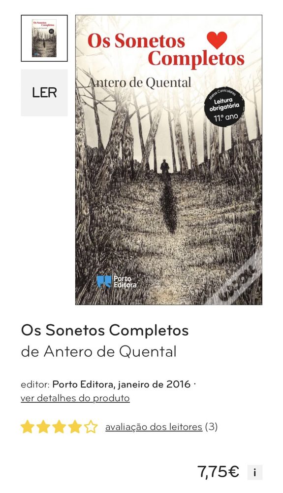 “Os Sonetos Completos”, Antero de Quental