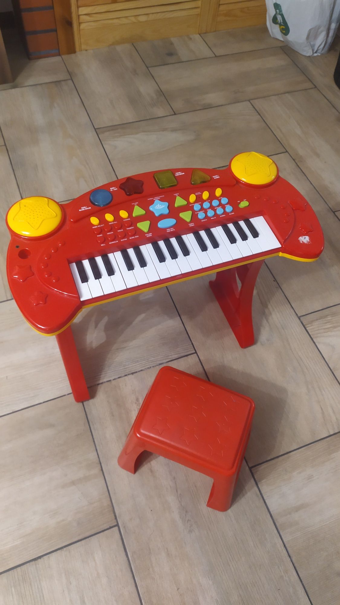 Pianino pianinko z krzesełkiem ( odkręcane nogi )