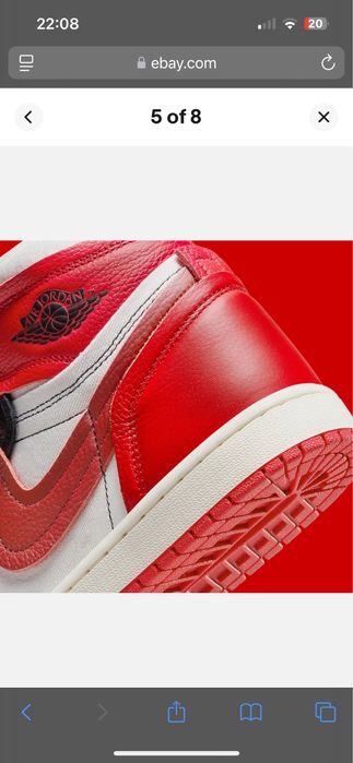 Нові оригінальні Air Jordan 1 Method of Make High Sport Red W