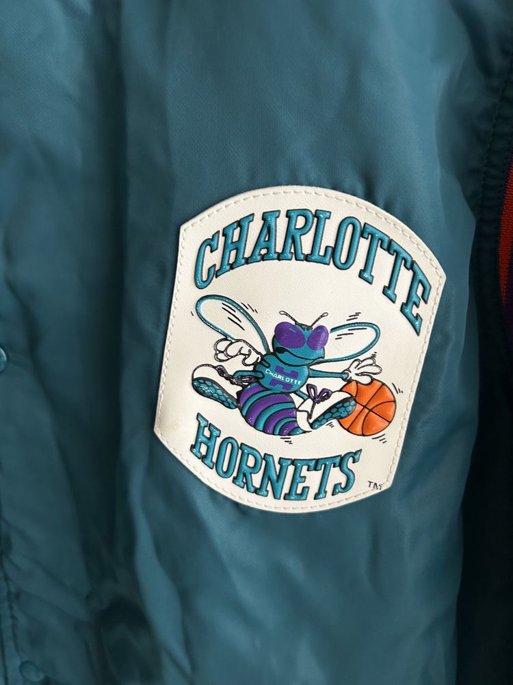 Куртка бомбер nba basketball jacket charlotte hornets