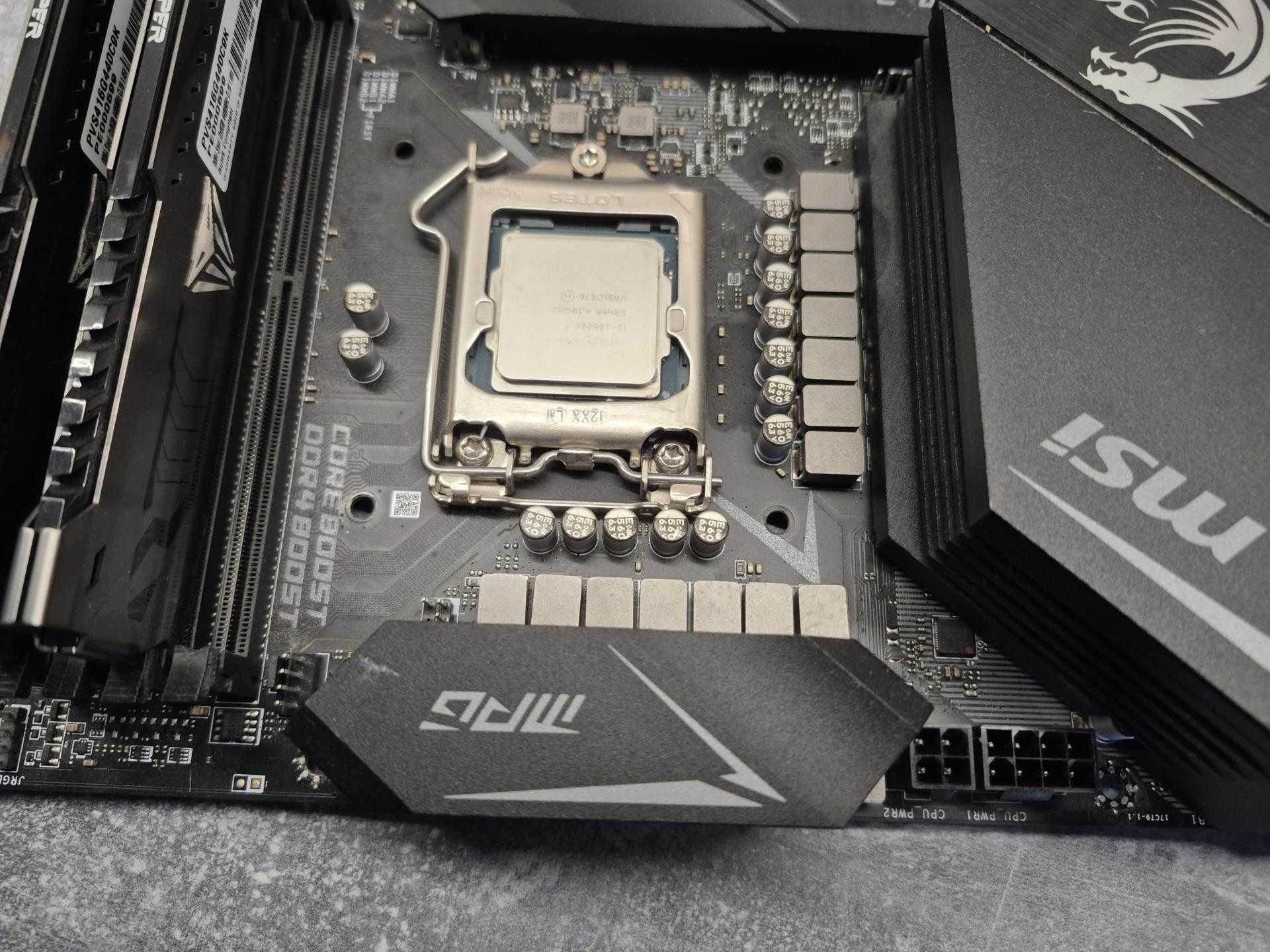 zestaw MSI Z490 + Intel i5 10600K + be quiet! Dark Rock 4 + 16GB DDR4