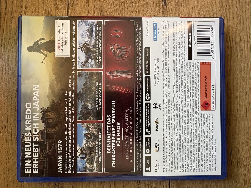 Assassin’s Creed Shadows PS5