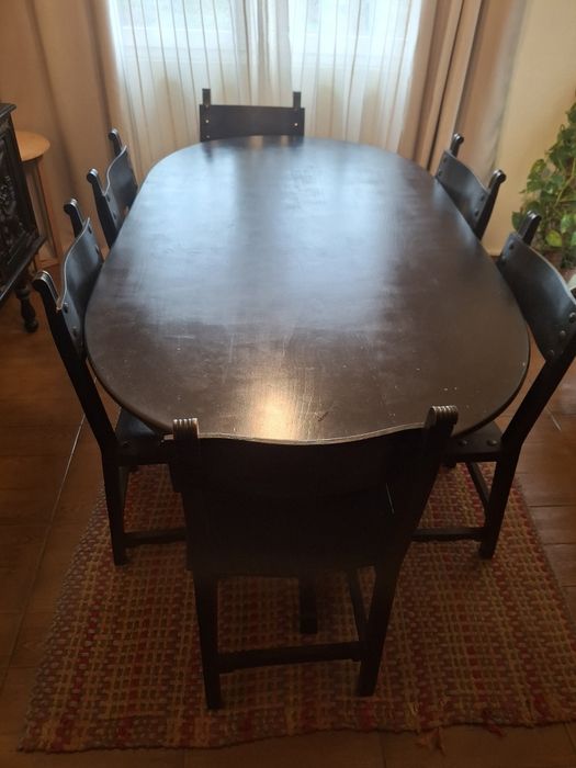 Mesa de sala jantar + 6 cadeiras