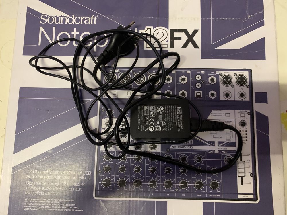 Мікшер пульт мікшерний soundcraft notepad-12fx з ефектами