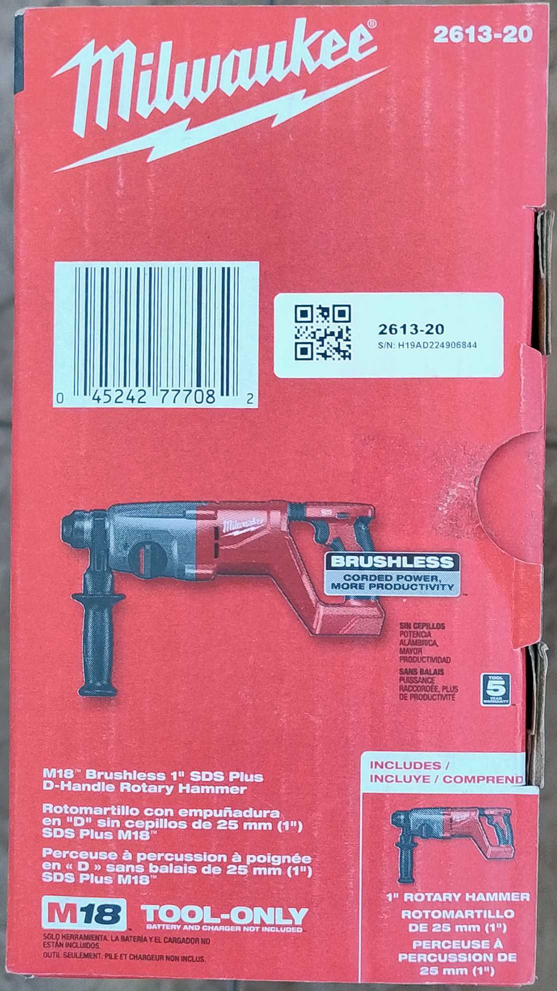 Перфоратор Milwaukee 2613-20 M18 18V
