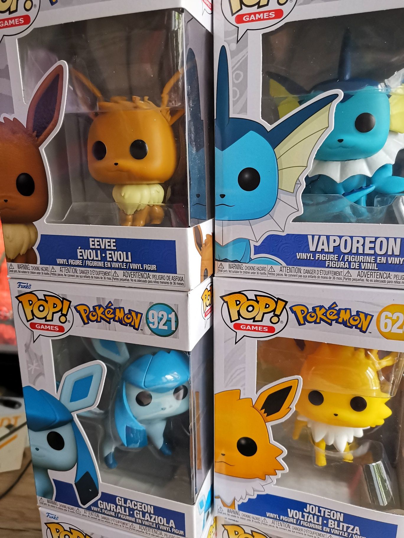 Zestaw FUNKO POP Eevee i ewolucje