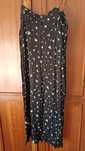 Vestido Bimba y Lola preto com  pequenas flores L