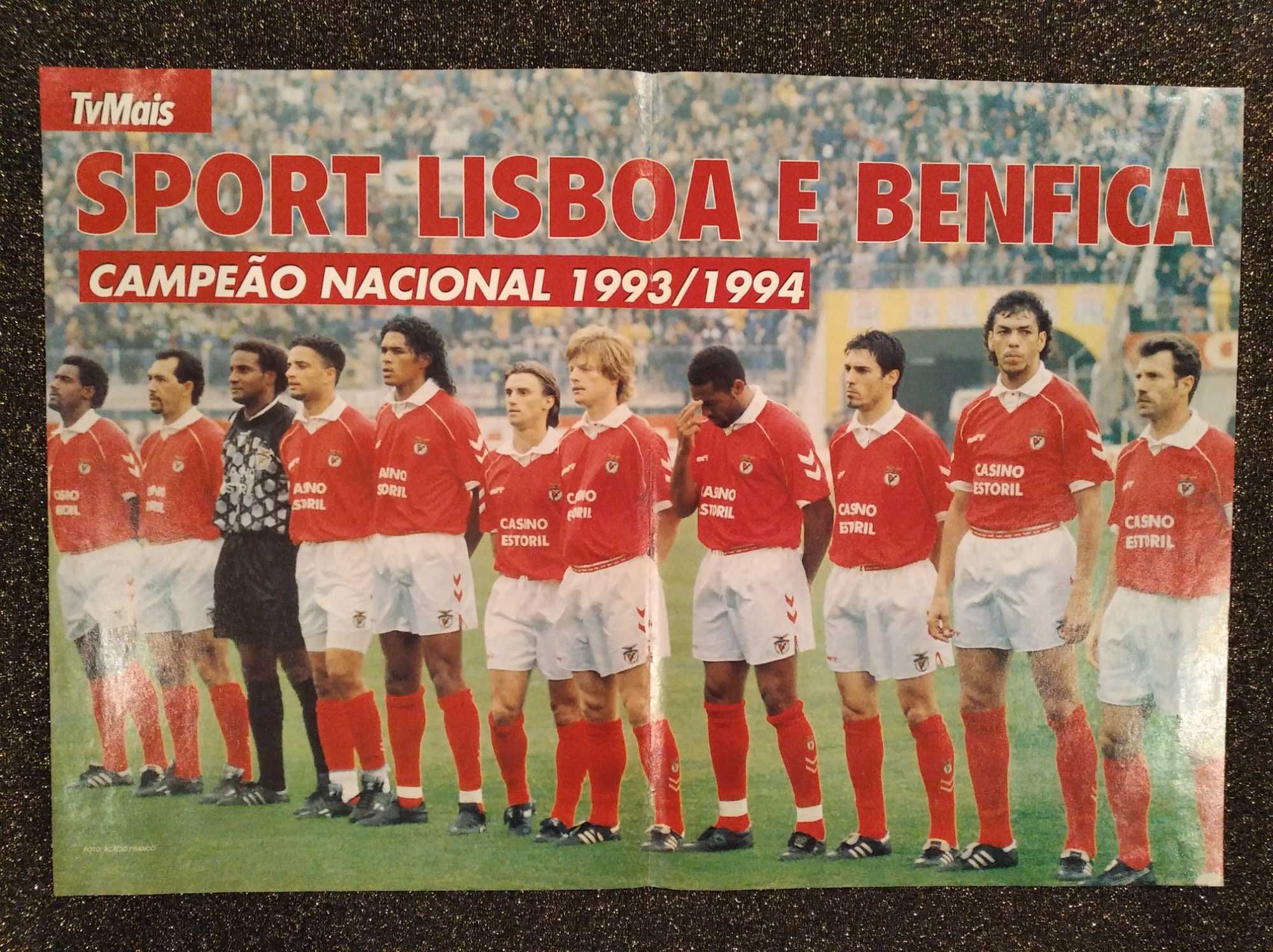 Posters de futebol dos anos 80-90: Benfica, Porto, Sporting