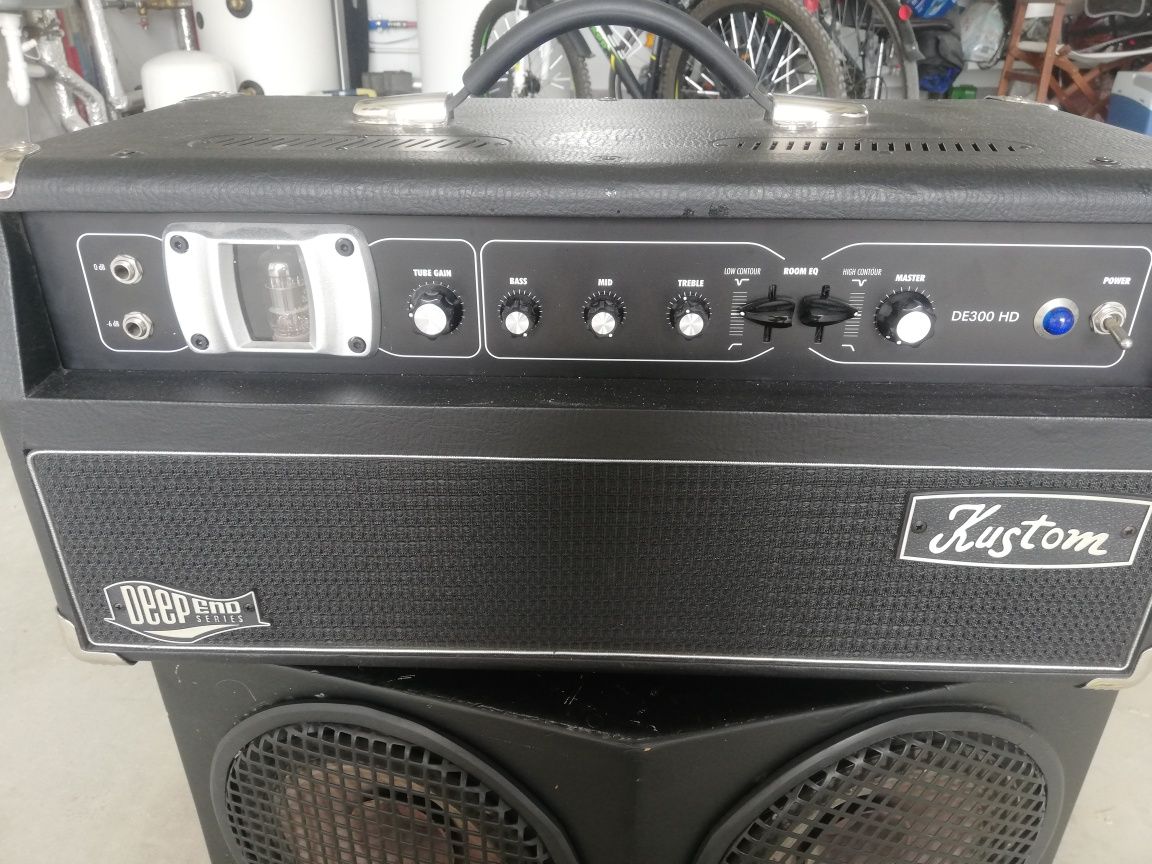 Wzmacniacz lampowy basowy KUSTOM +GŁOŚNIK
