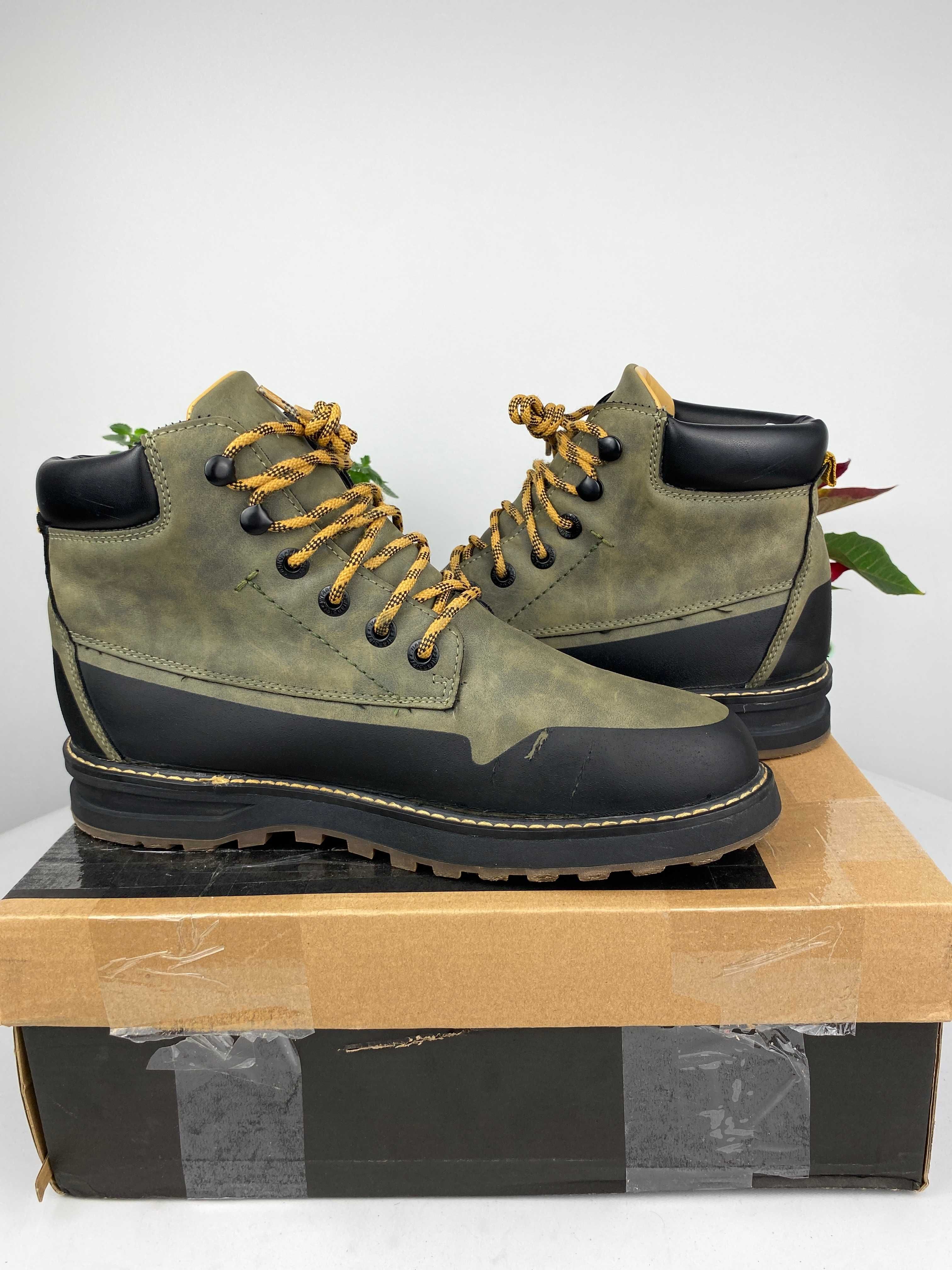 czarne zielone buty botki trapery wrangler mitchell boot r. 42 n94z