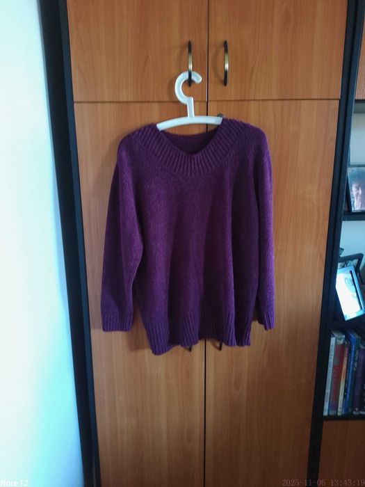 Sweterek damski w kolorze fioletowym