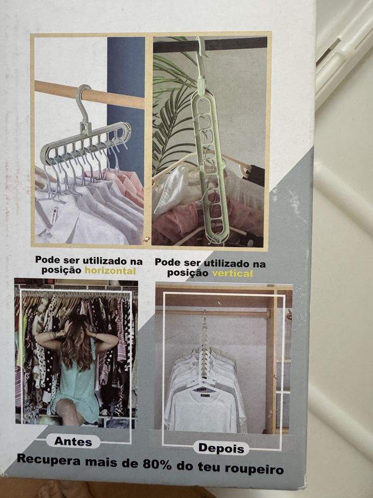 Conjunto GIMSE CAIXA GAVETA CAMA com cabides arrumação