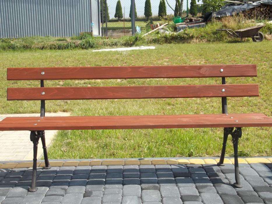 Ławka ogrodowa drewniana - szer.180cm, nowa, ławki