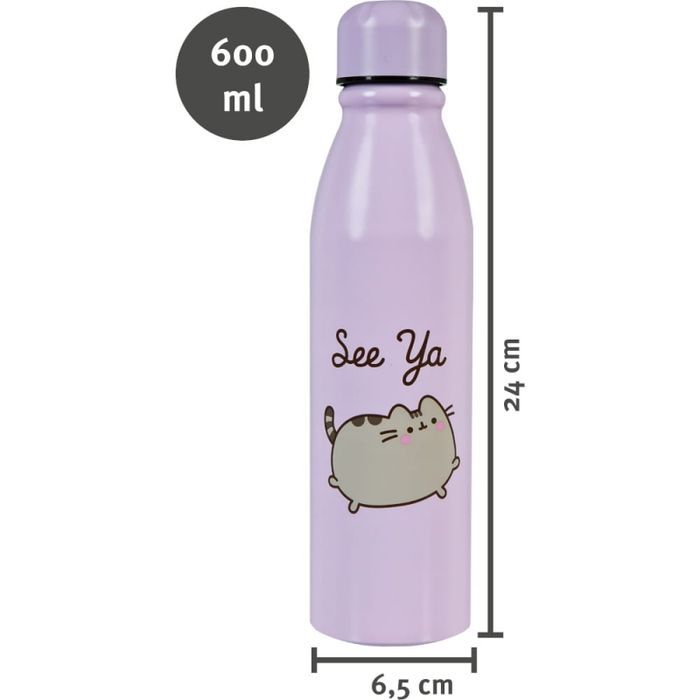 pusheen the cat butelka  metalowa bidon 600 ml
