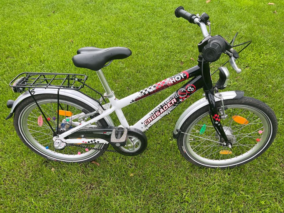 Rower Puky Crusader, koła 20 cali, aluminiowa rama, 3 biegi