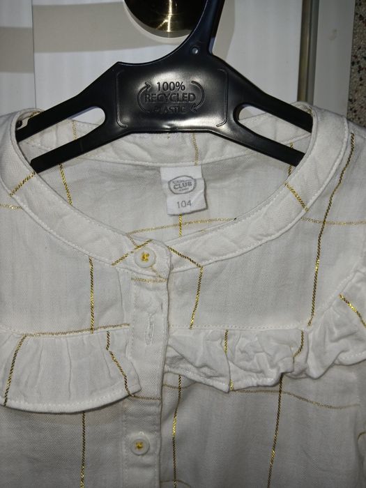 Koszula biała 104 dziewczęca cool club