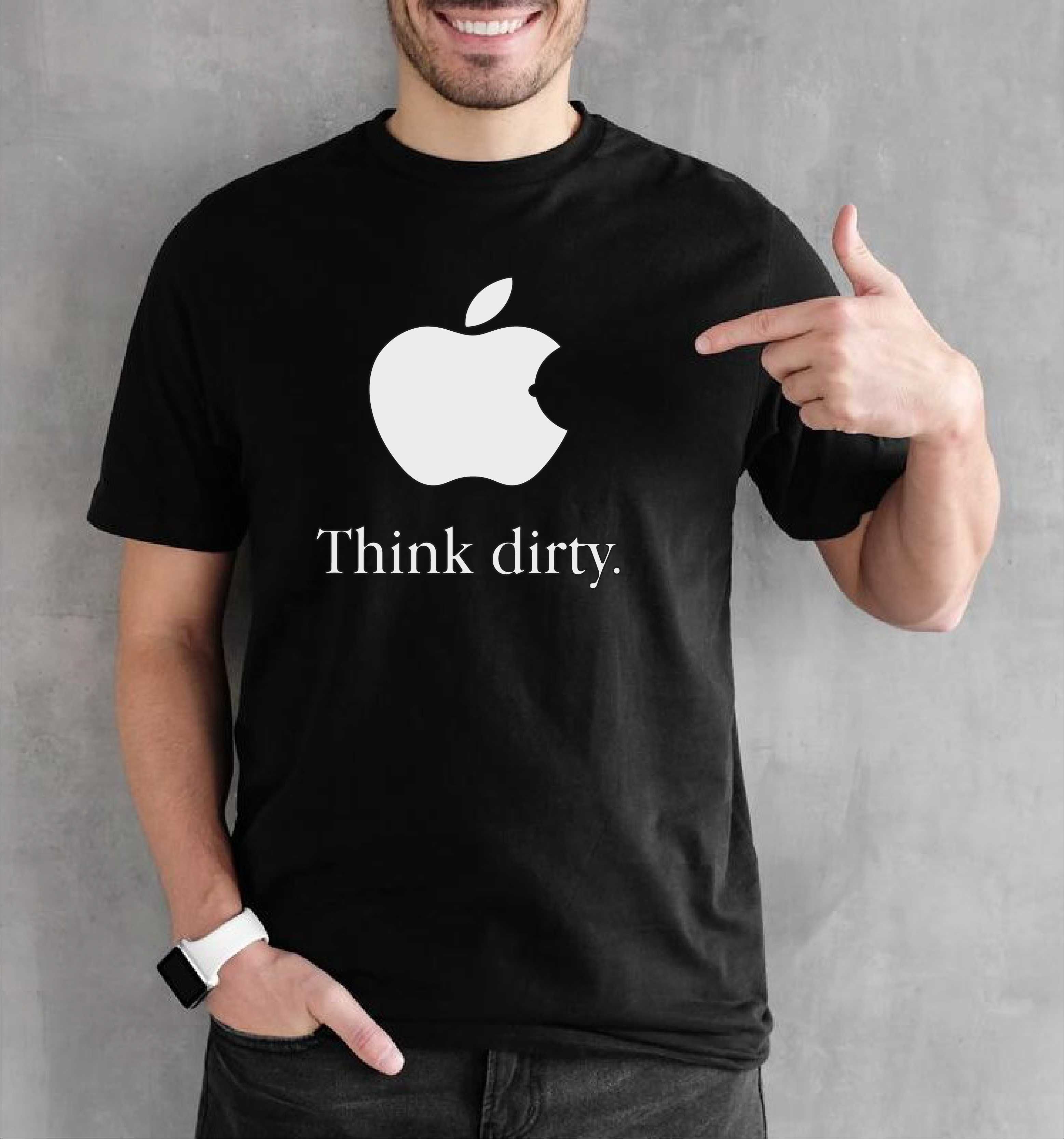 Nowa Koszulka T-Shirt Think Dirty Pomysł na Prezent