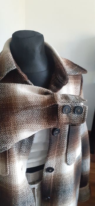 kurtka koszula oversize wełna katana 40 42