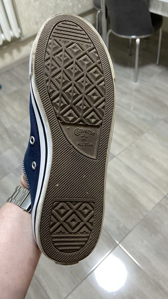 Кеди converse all star низькі сині