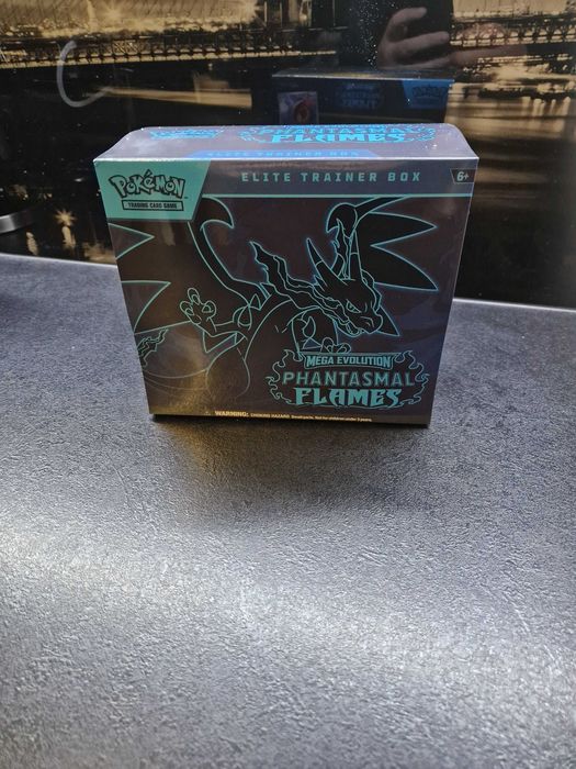 Karty Pokémon TCG Mega Evolution. Phantasmal Flames. Elite Trainer Box