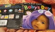 детская малышам картон книга на английском BABY S DAY