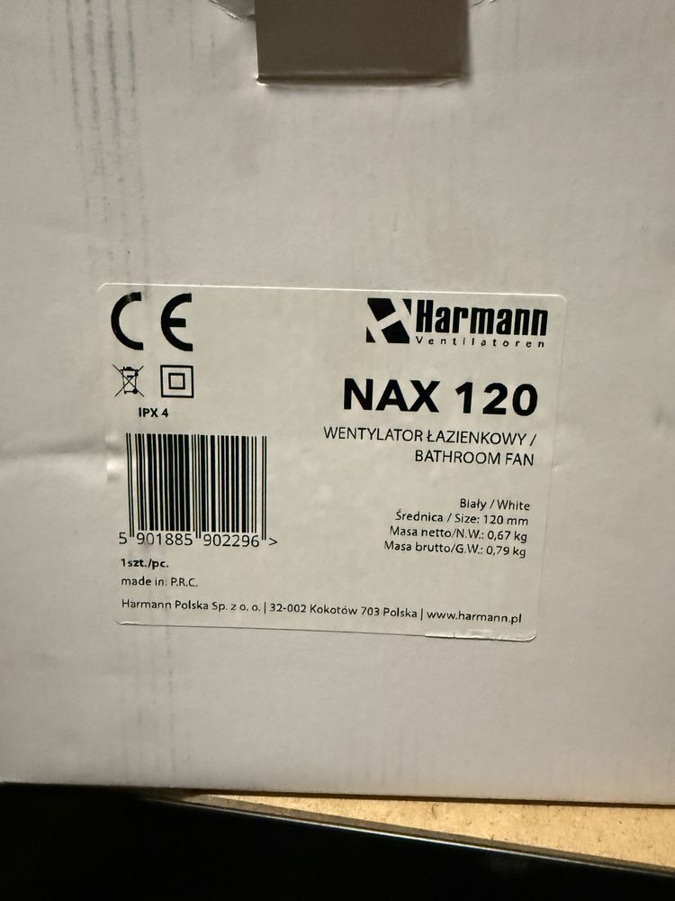 Wentylator Harmann 120