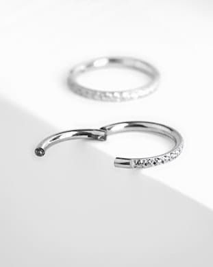 piercing kółko zamykane  kolczyk