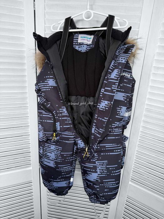 Зимовий термо комбінезон для хлопчиків з рукавичками 98-104