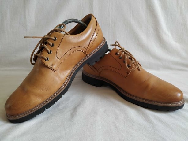 Туфли кожаные мужские "Clarks" Размер EU 45 (29,5 см)