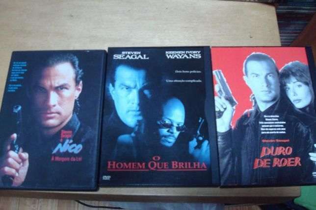 lote 17 dvds steven seagal ,voo em furia,o patriota,nico