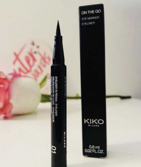 Подводка для глаз лайнер карандаш черный Kiko Milano