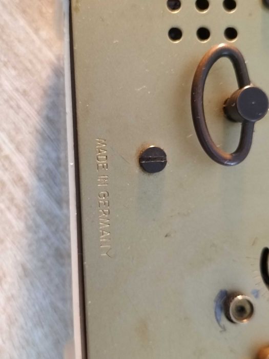 stary zegar budzik z pozytywką Coronet musical alarm  germany l-70