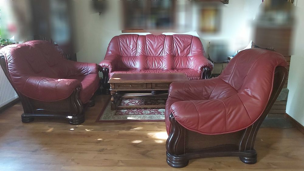 Zestaw mebli skórzanych Wanat