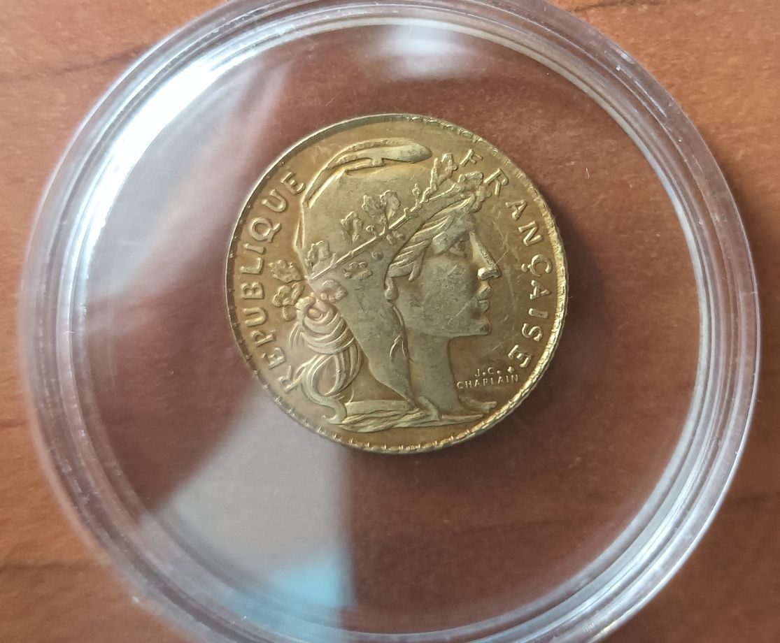 20 franków z 1909 roku - Francuska unikatowa moneta