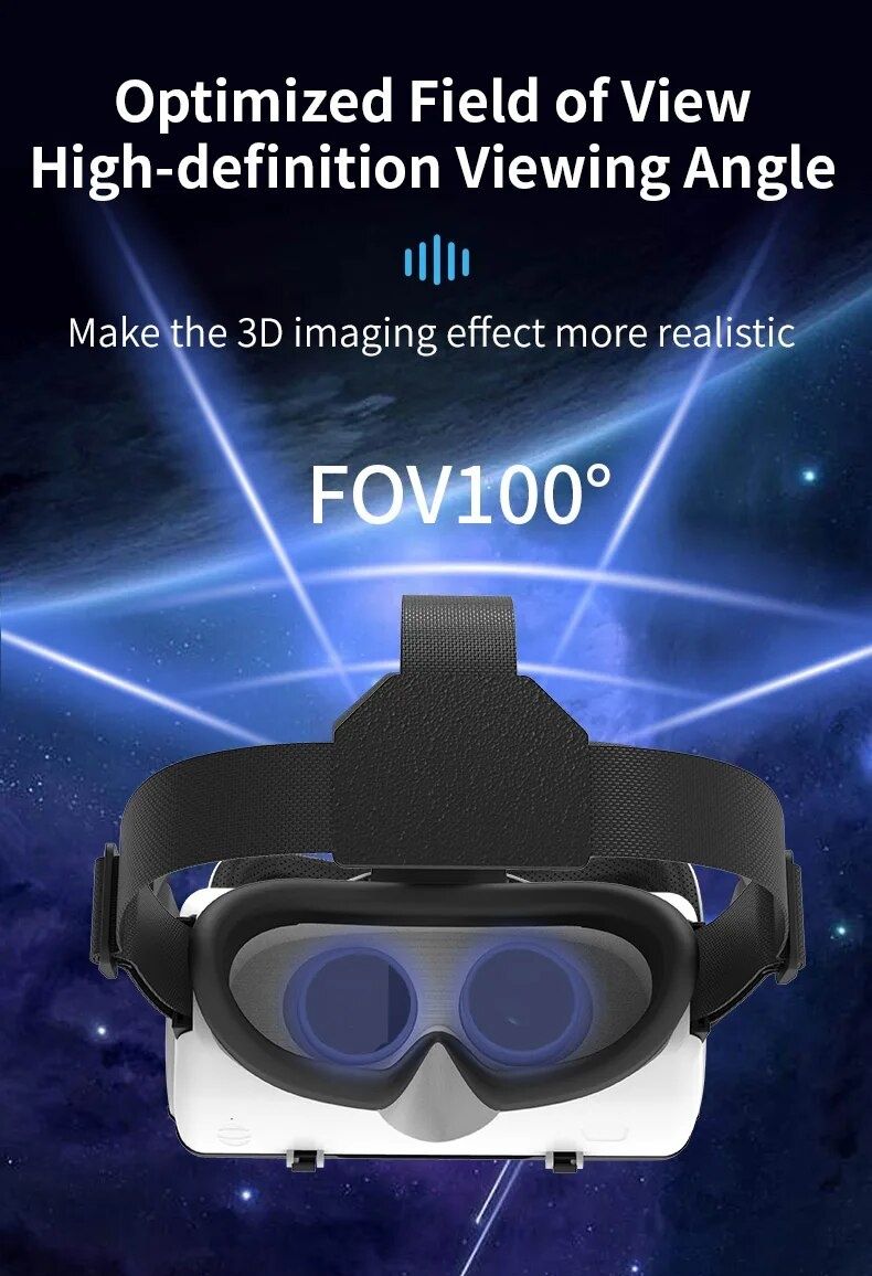 Okulary VR do wirtualnej rzeczywistości gogle 3D Shinecon G06B