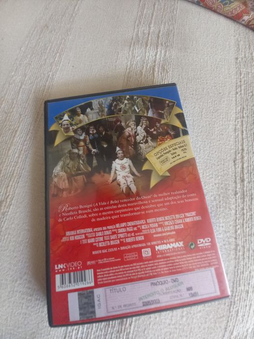 Dvd filme Pinoquio de Roberto Benigni