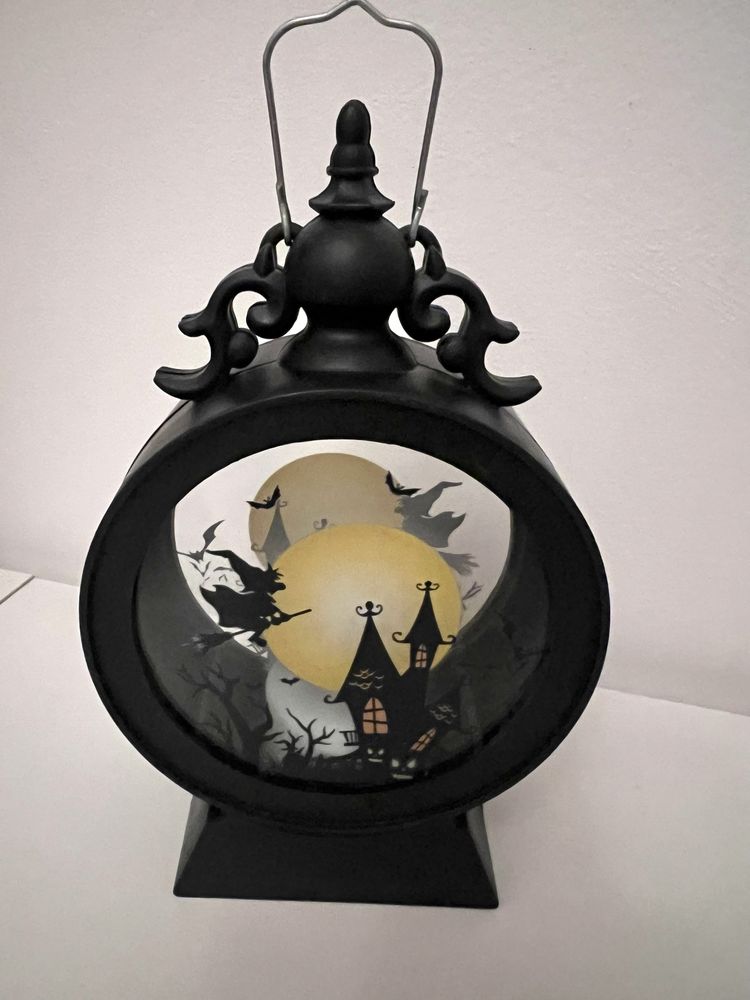 Halloween lampka z wiedźmą, czarownicą