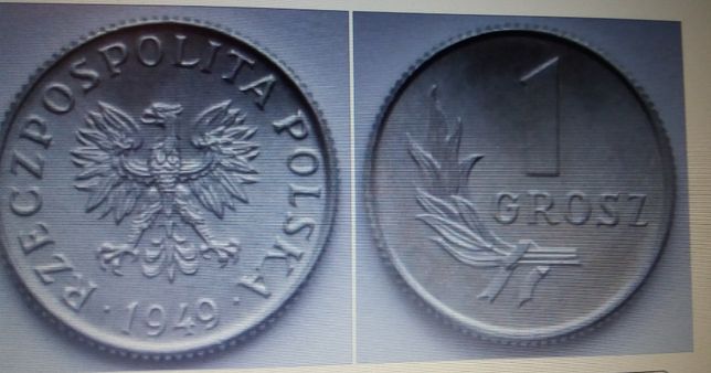Monety 1 grosz z 1949
