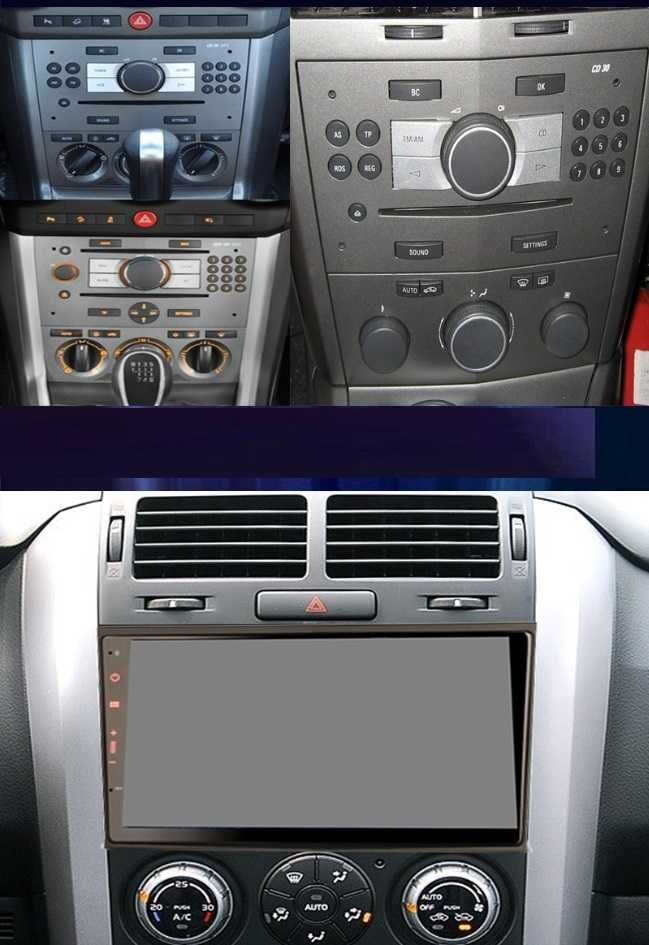 Radio CarPlay Android WiFi 4G MP3 GPS USB DSP Opel Vectra Astra Corsa
