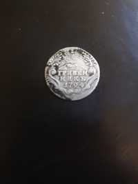 Продам серебряную монету Гривенник 1794 оригинал.