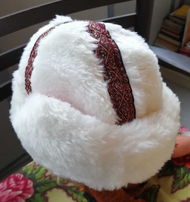 Шапка и  варежки Новогодние мужские