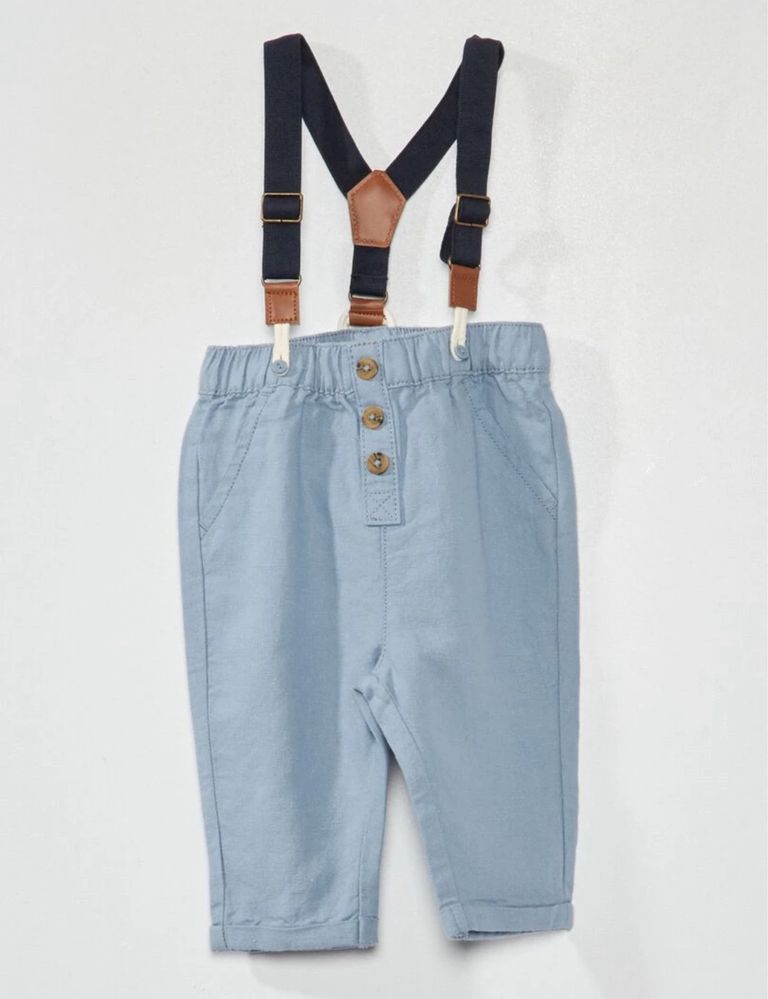 Шикарні , якісні штани на хлопчика Kiabi 12 міс з затяжками