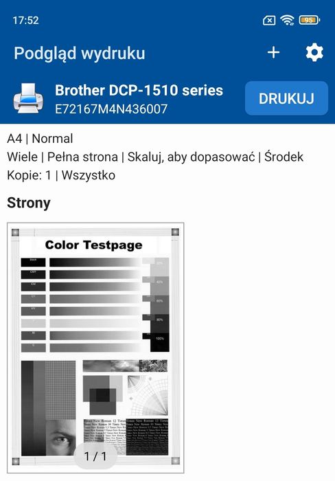 Android drukarka 3w1 Brother DCP-1512E laserowa wielofunkcyjna win11