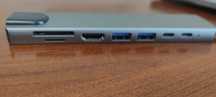 USB-концентратор,8в1,TypeC3.1на 4к,HDMI с кардридером RJ45.SD Ethernet