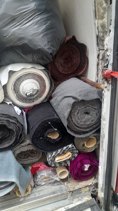 Vendedor tecidos e teixstes