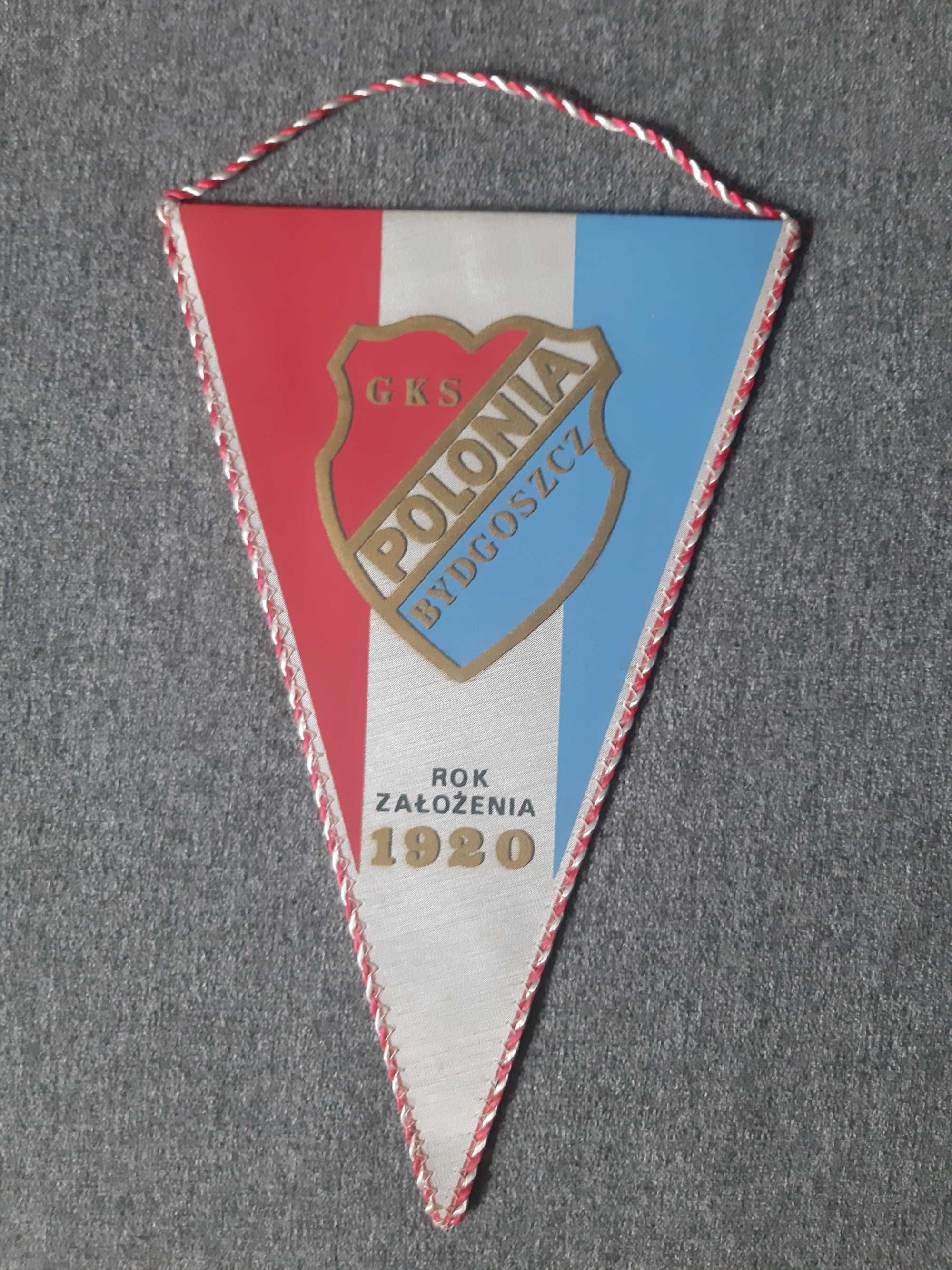 Proporczyk Polonia Bydgoszcz z lat 80