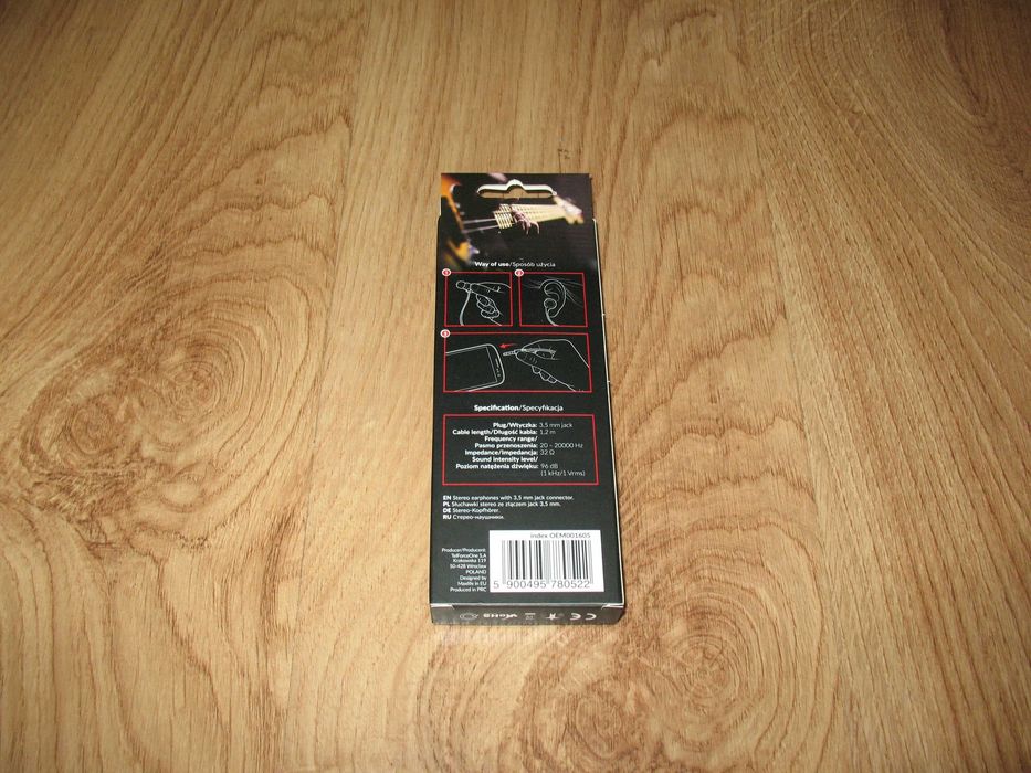 Słuchawki douszne, przewodowe Maxlife MXEP-01 STEREO MP3