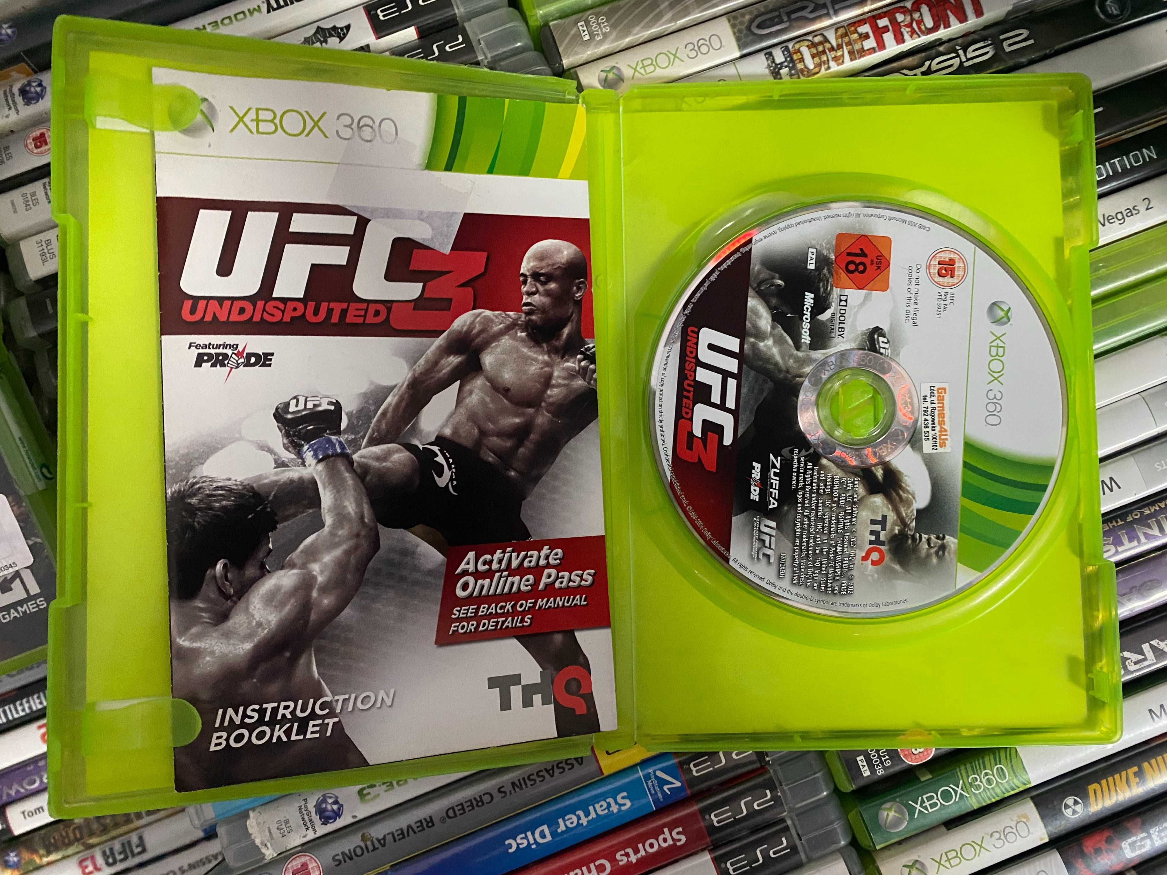 UFC 3 Undisputed|Xbox 360